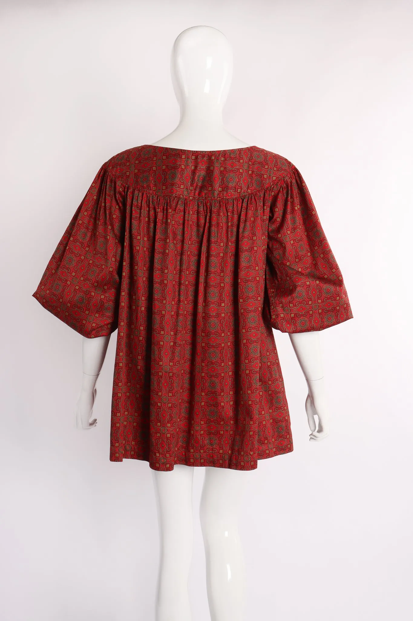 Crimson Tile Print Tunic