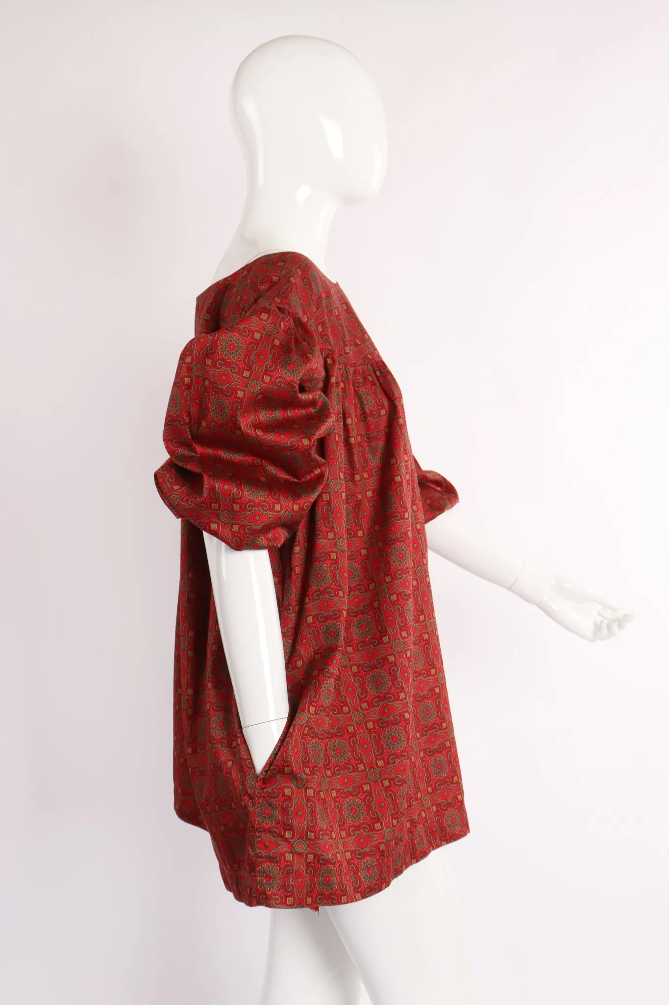 Crimson Tile Print Tunic