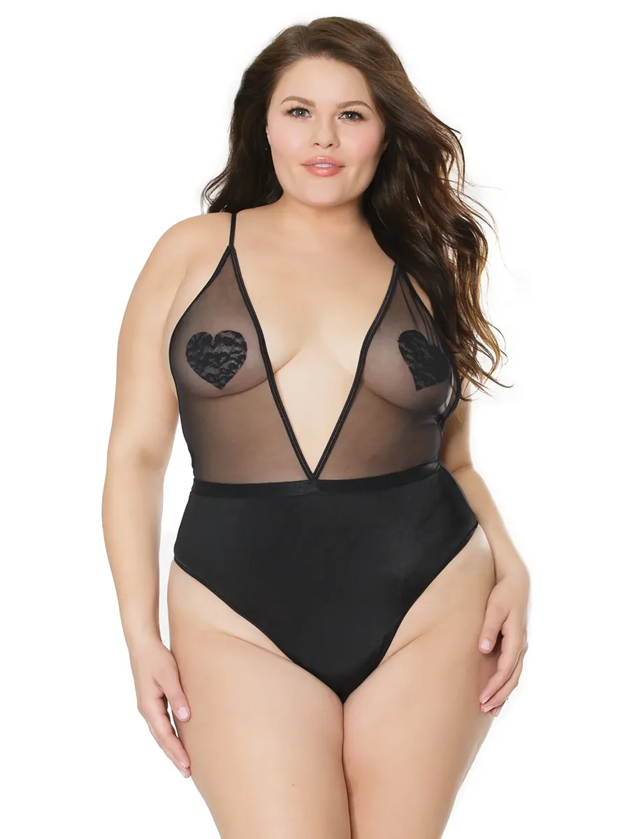 Crotchless Mesh Bodysuit