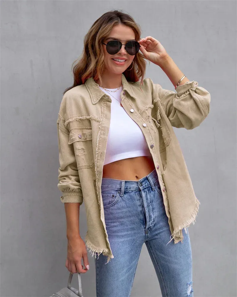 Daisy - casual oversized denim jacket