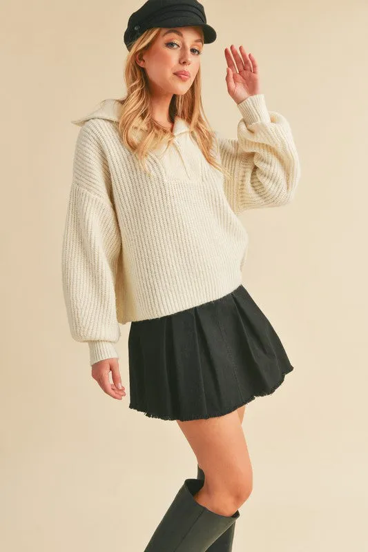 Danae Wide Collar Sweater