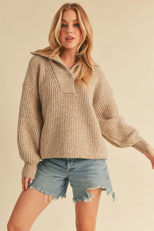 Danae Wide Collar Sweater