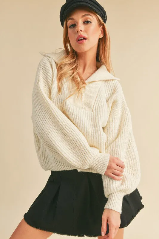 Danae Wide Collar Sweater