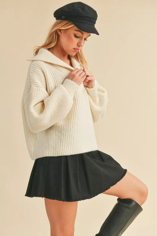 Danae Wide Collar Sweater