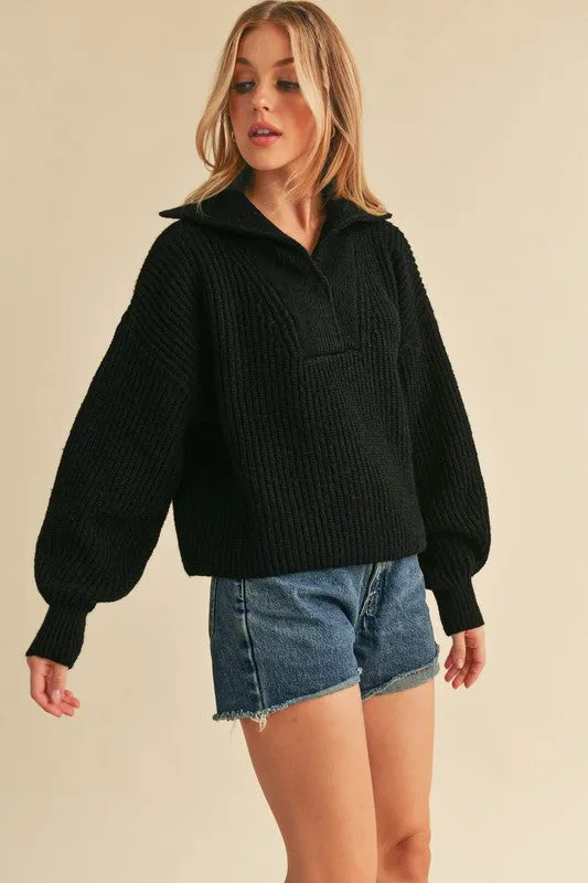 Danae Wide Collar Sweater