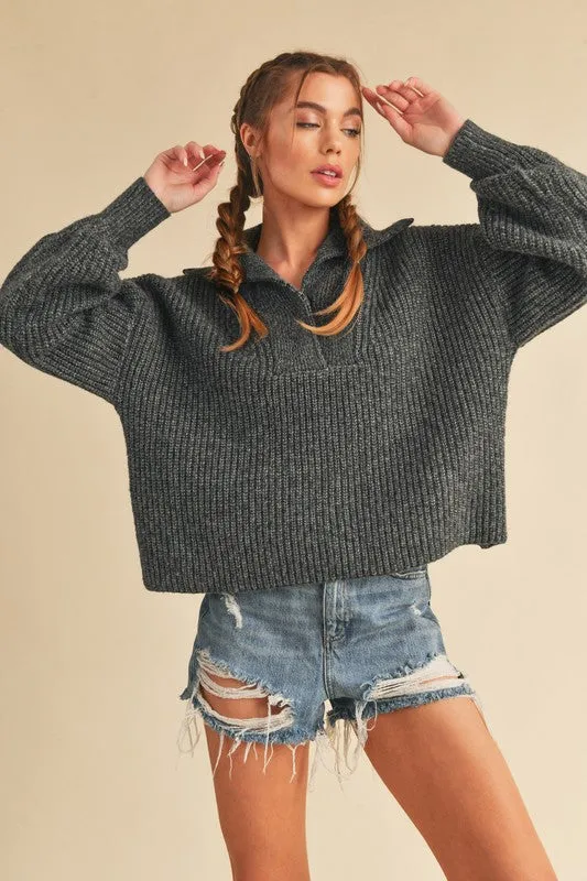 Danae Wide Collar Sweater