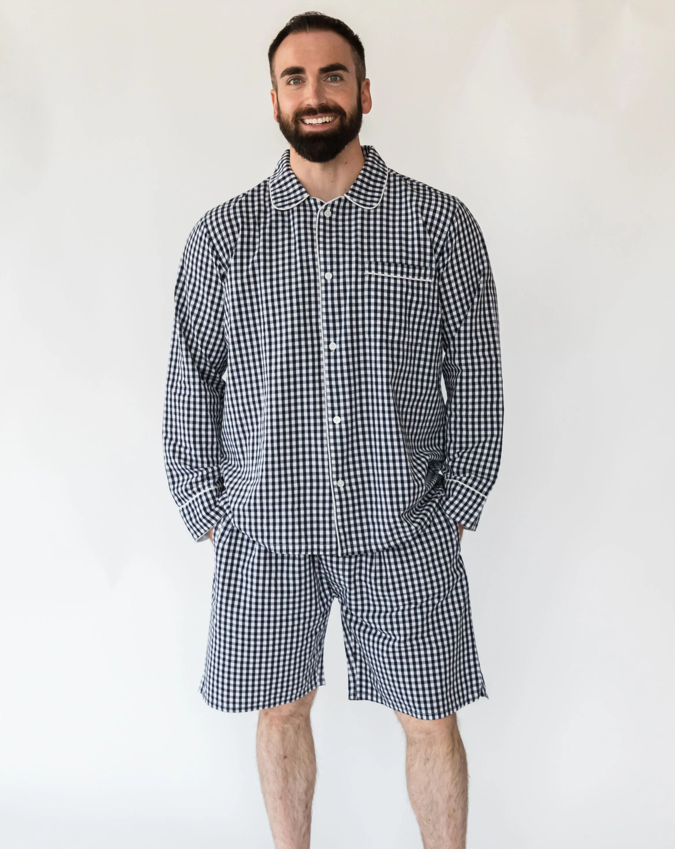 Daniel Navy Gingham Men’s Shorts