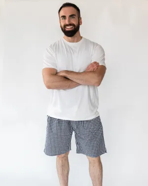 Daniel Navy Gingham Men’s Shorts