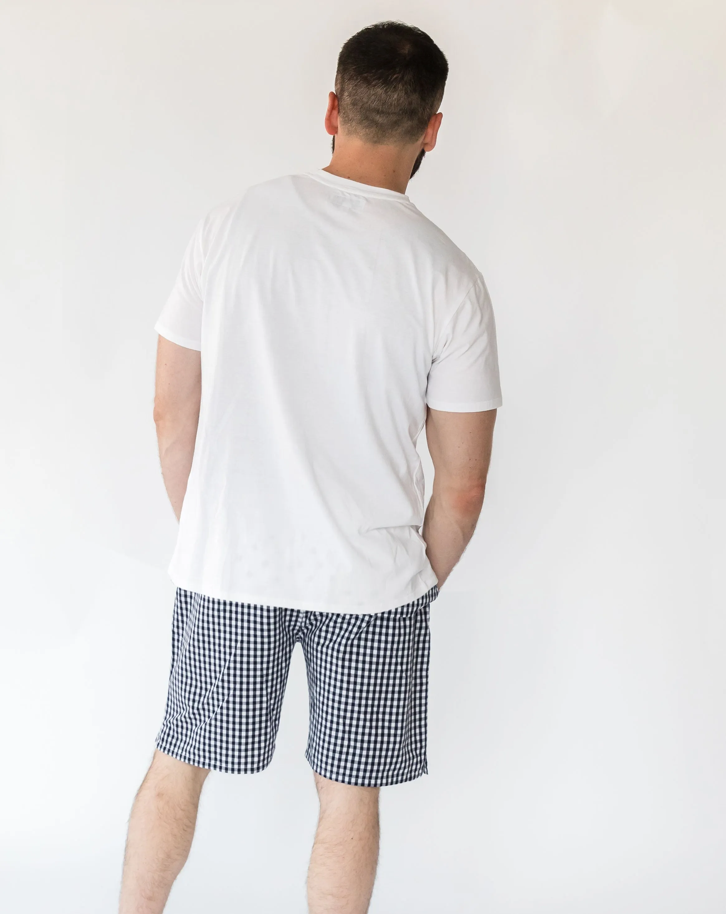Daniel Navy Gingham Men’s Shorts