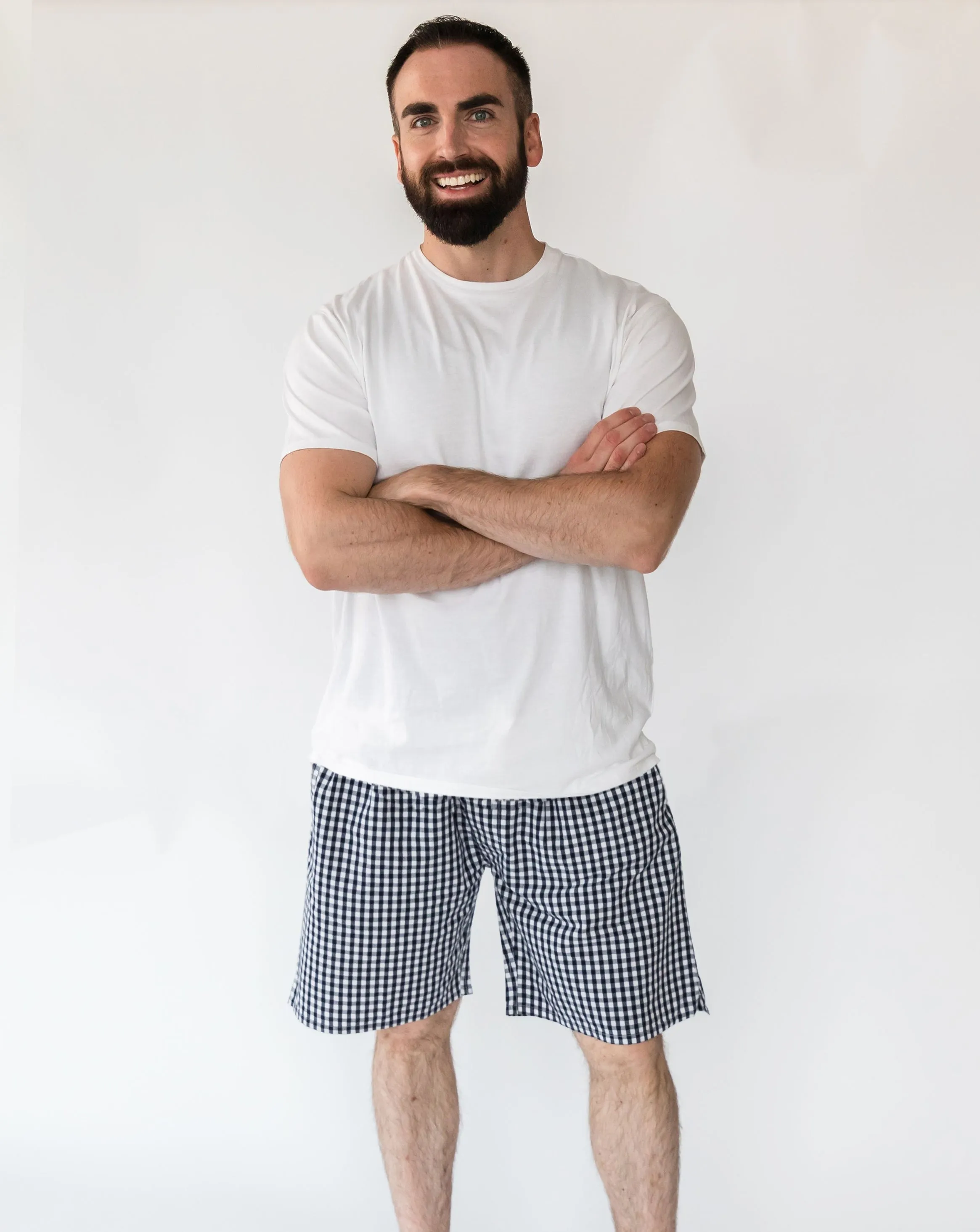 Daniel Navy Gingham Men’s Shorts