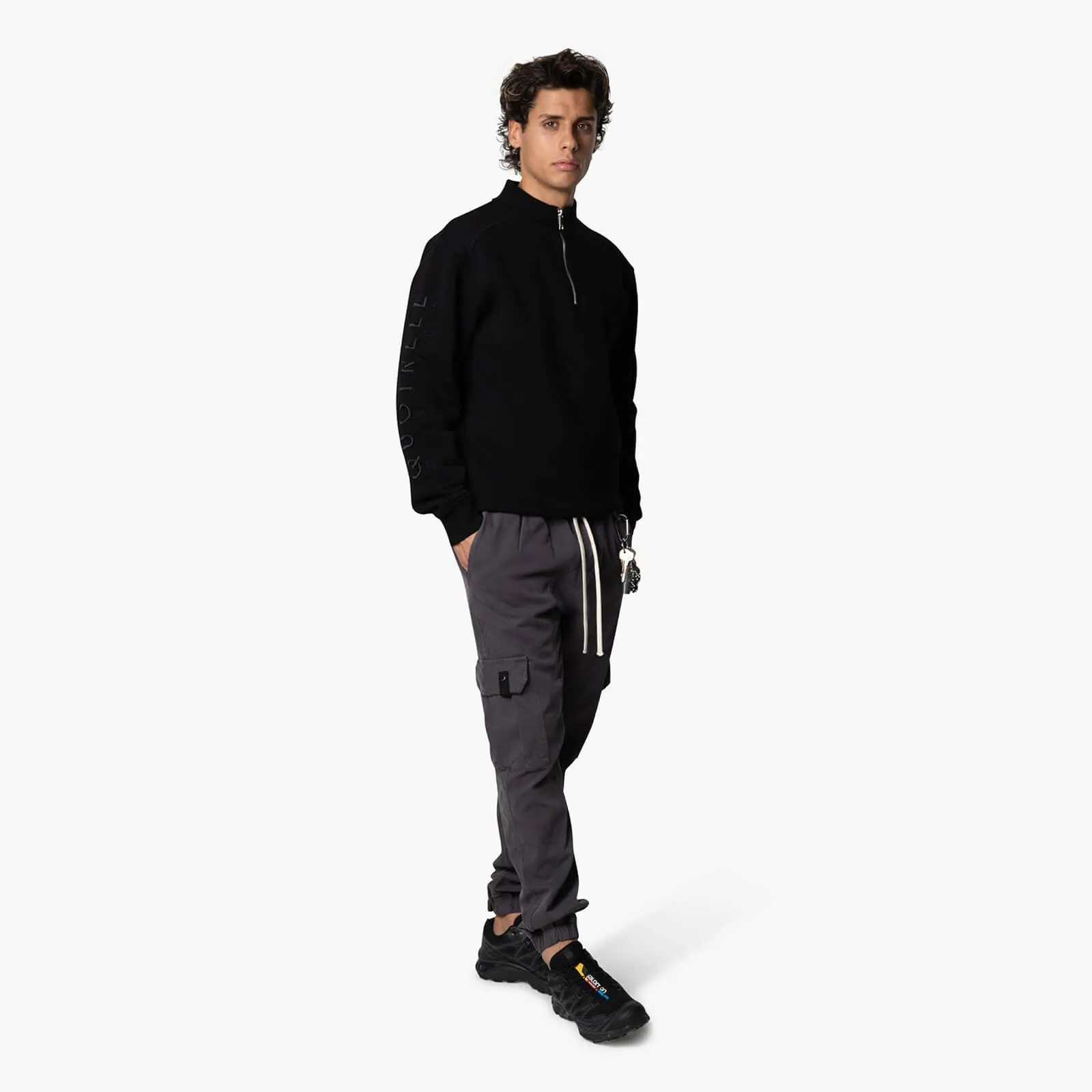 DEFENDER HALFZIP | BLACK/BLACK