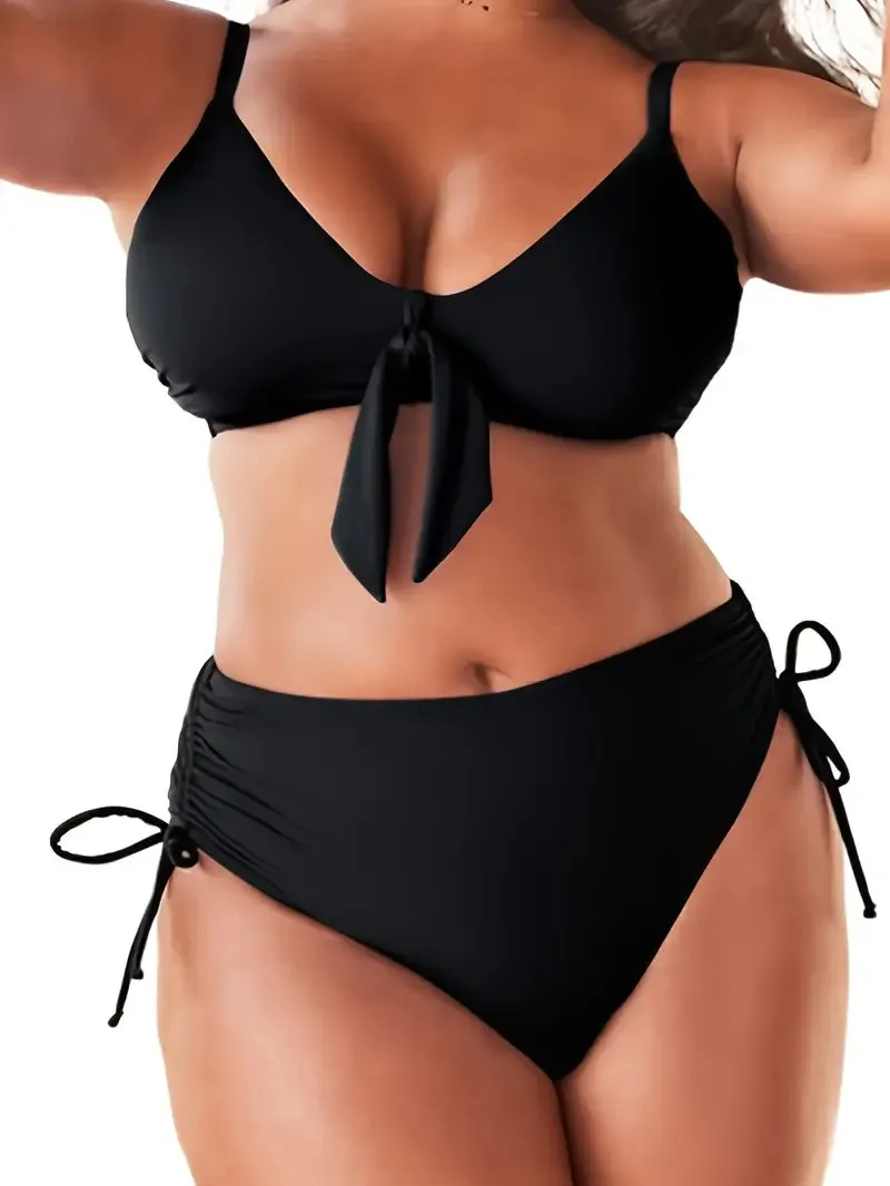 Delilah Plus Size Two Piece Bikini Swim Set