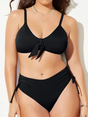 Delilah Plus Size Two Piece Bikini Swim Set