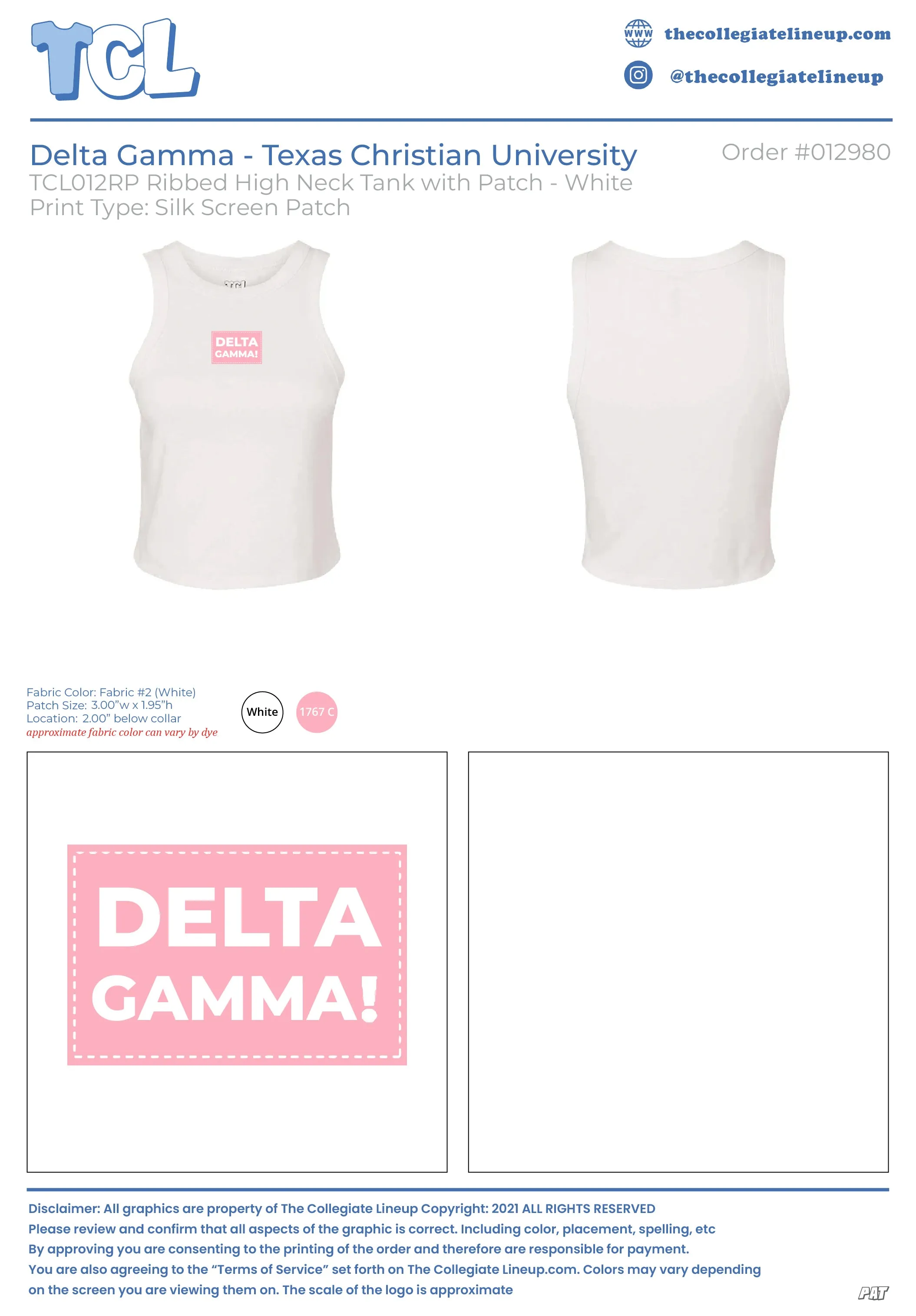 Delta Gamma Texas Christian University #12980
