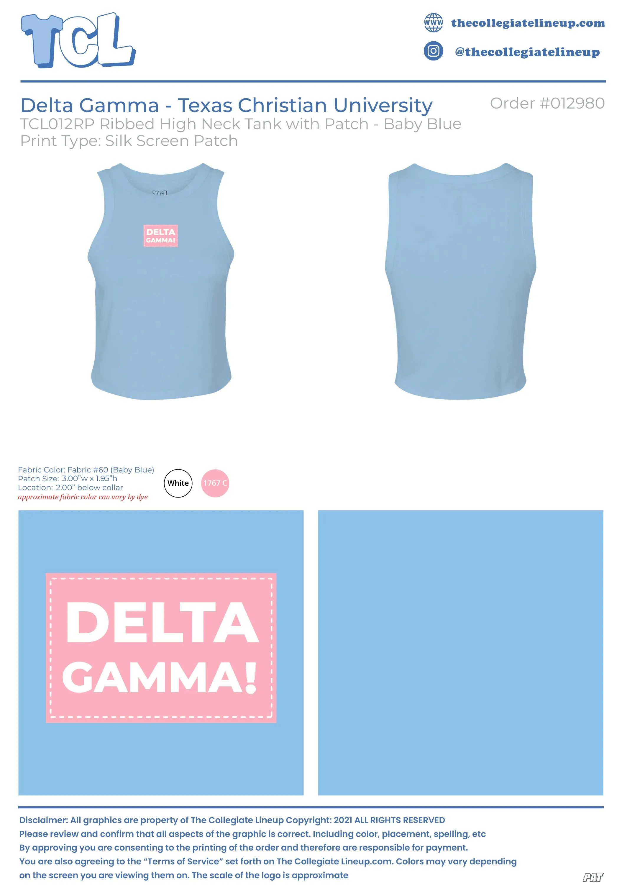 Delta Gamma Texas Christian University #12980