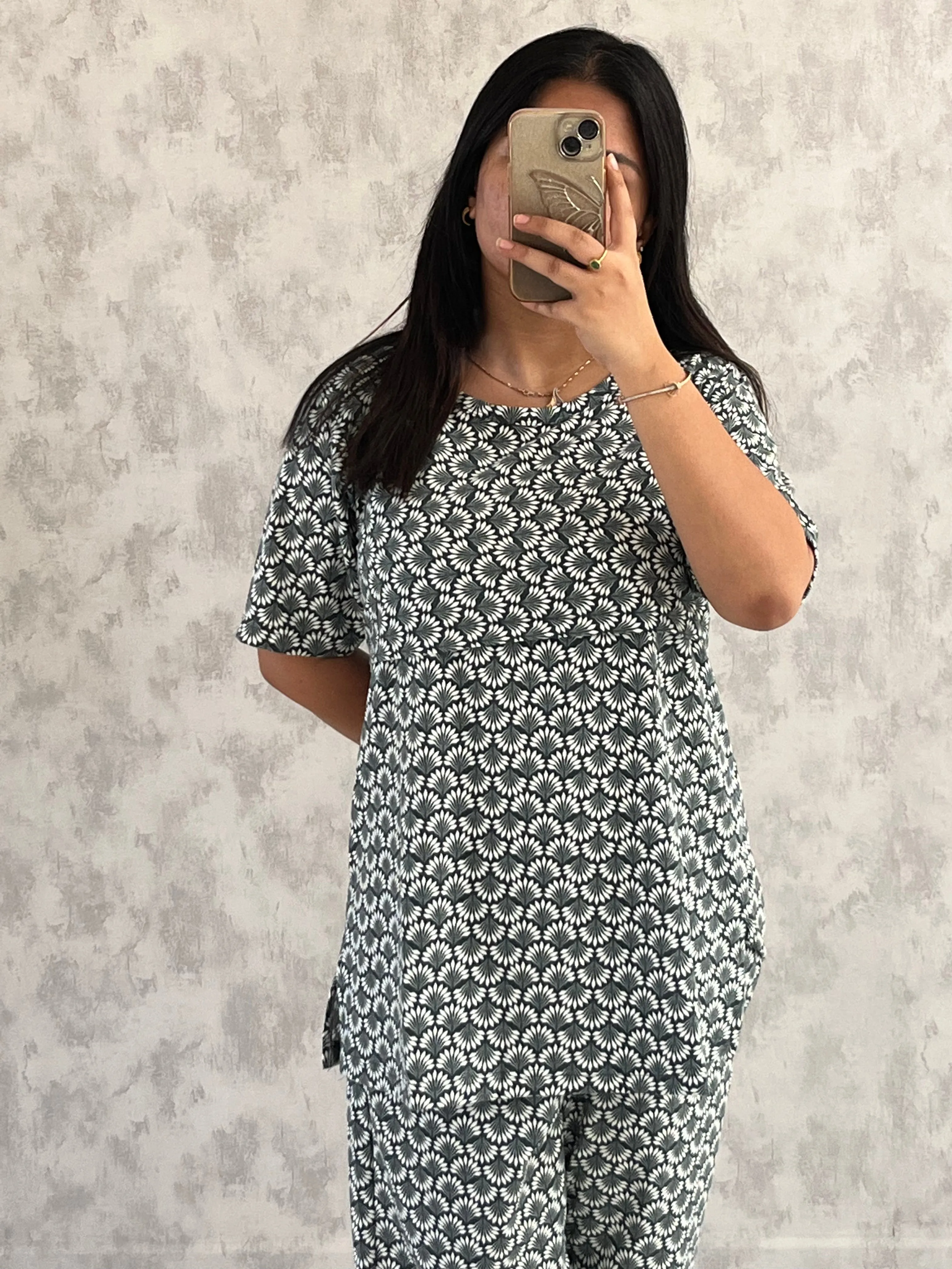 Dharani  SoftCotton Maternity Top Pant Set