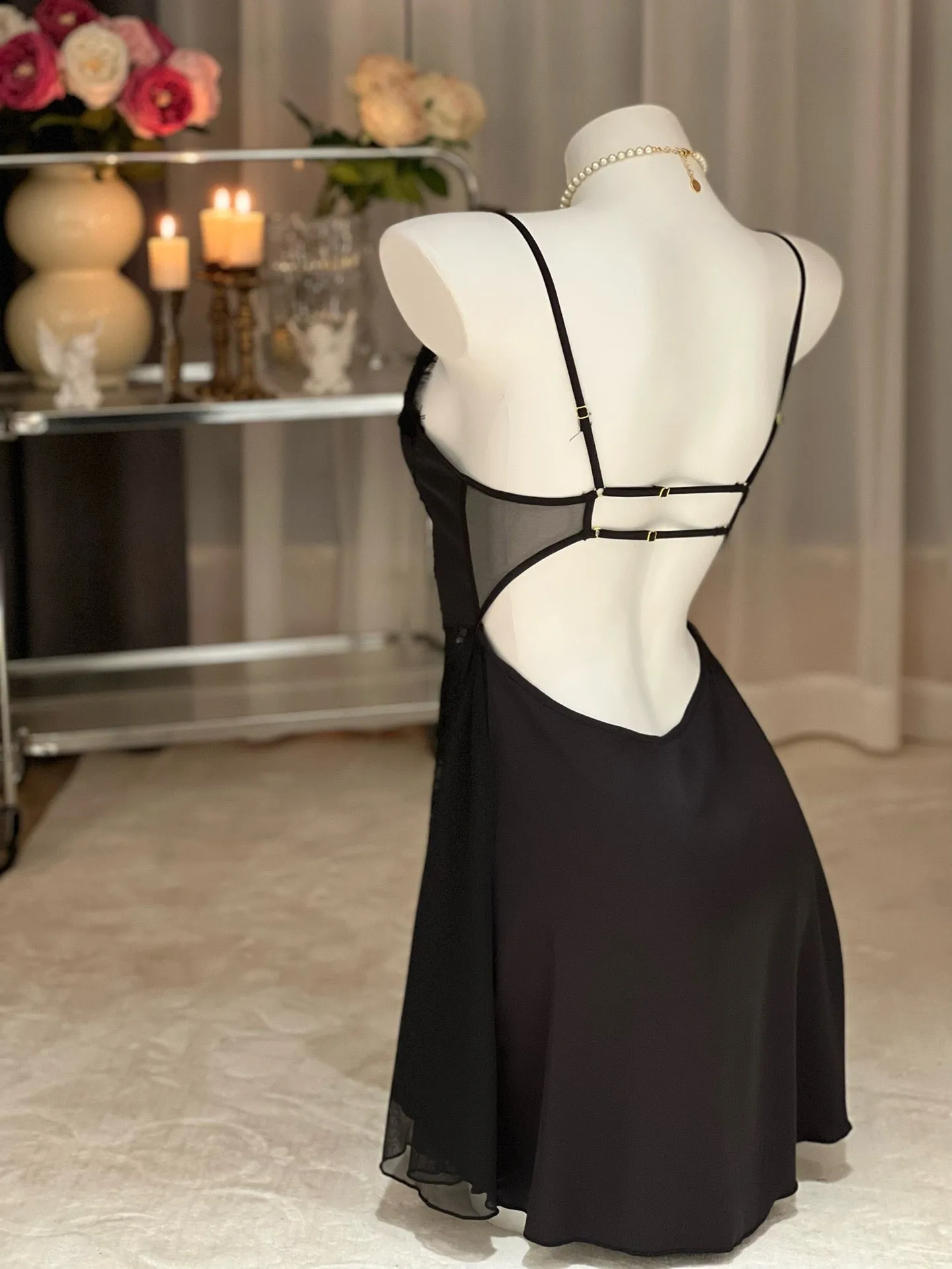 Dinner Gown Sexy Nightwear Lingerie