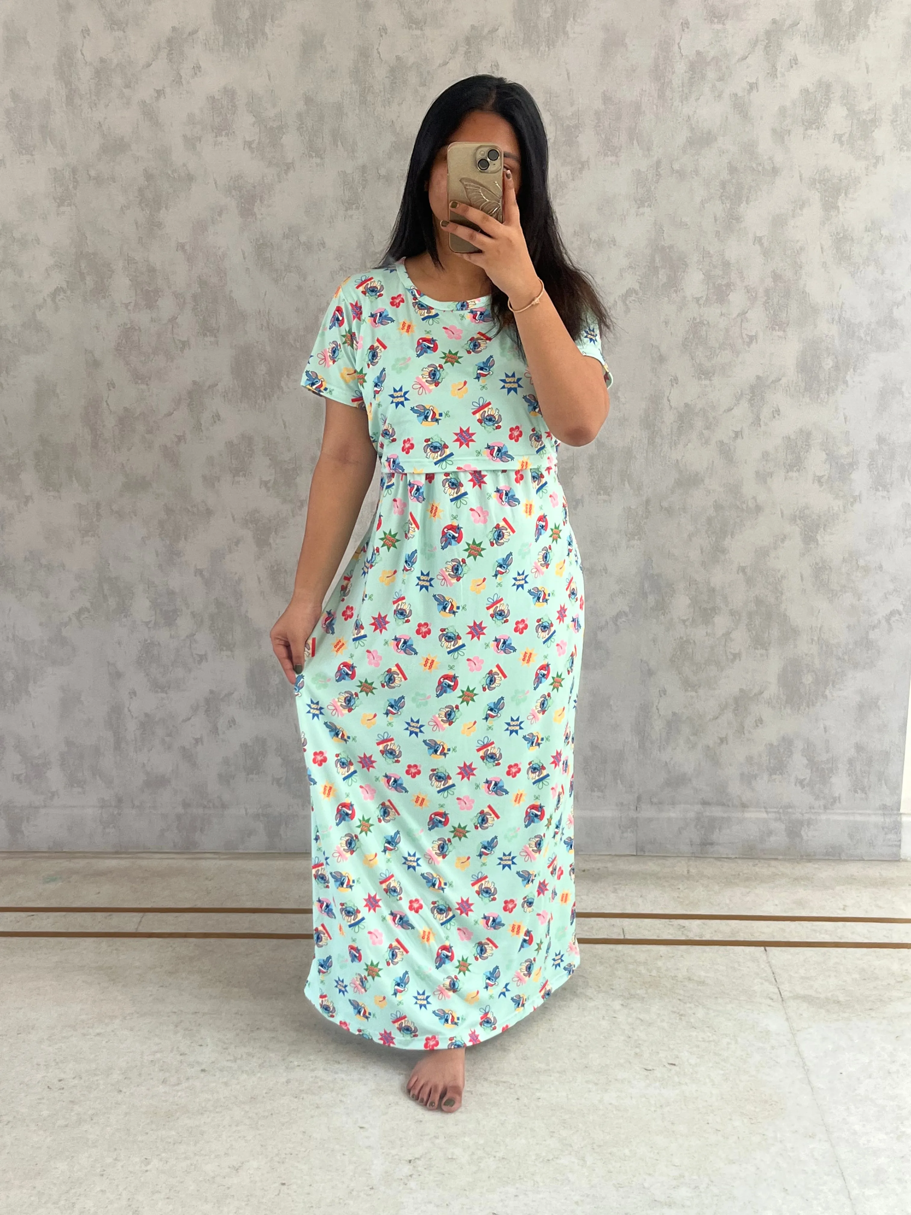 Dipti Lightweight SoftCotton Full Length Maternity Loungewear