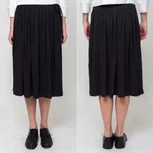 Domi Sleepwear Pleated and Gathered Skirt Squid Black Size Small
