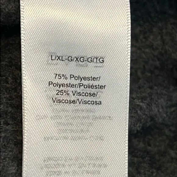 Donna Karan Sleepwear Open Front Lounge Cardigan L/XL