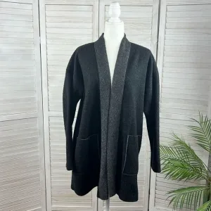 Donna Karan Sleepwear Open Front Lounge Cardigan L/XL