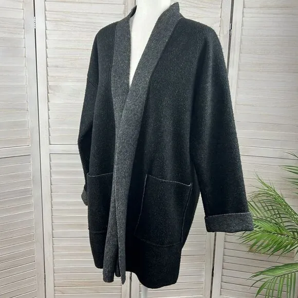 Donna Karan Sleepwear Open Front Lounge Cardigan L/XL