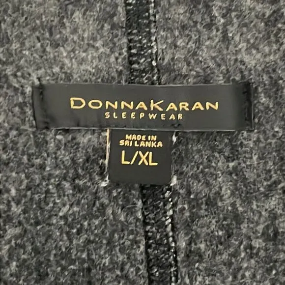 Donna Karan Sleepwear Open Front Lounge Cardigan L/XL