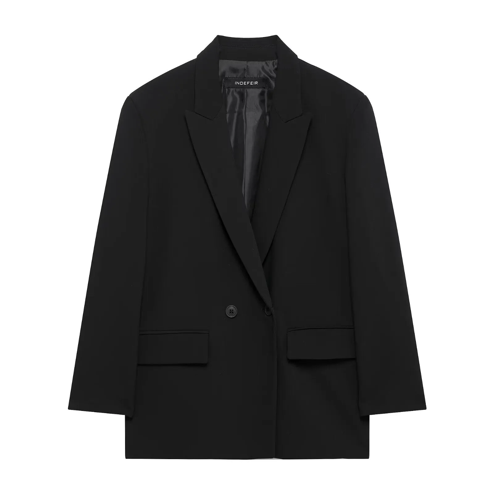 Double Breasted V Cut Oversized Blazer