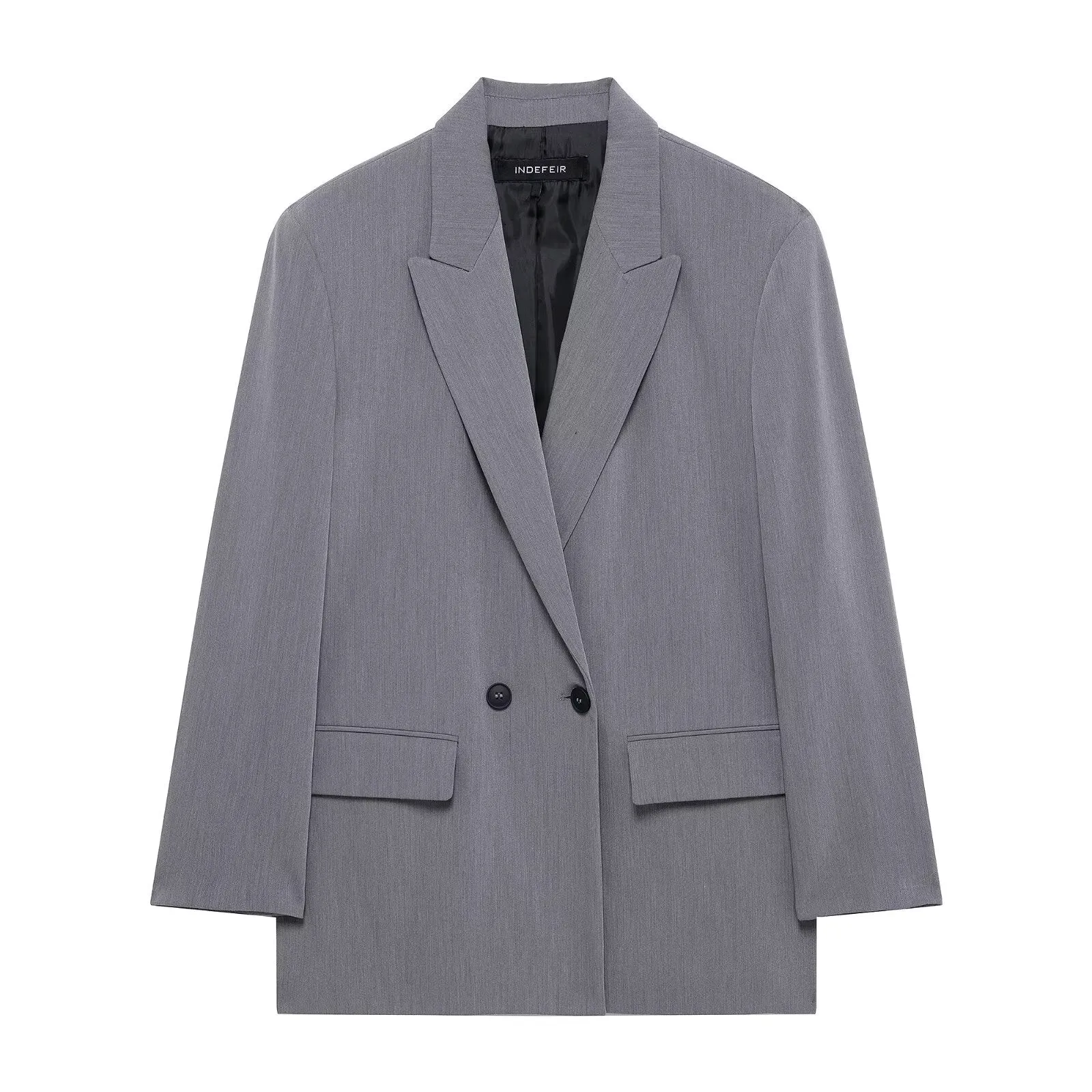 Double Breasted V Cut Oversized Blazer