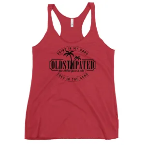 Drink In My Hand Toes In The Sand Women's Racerback Tank