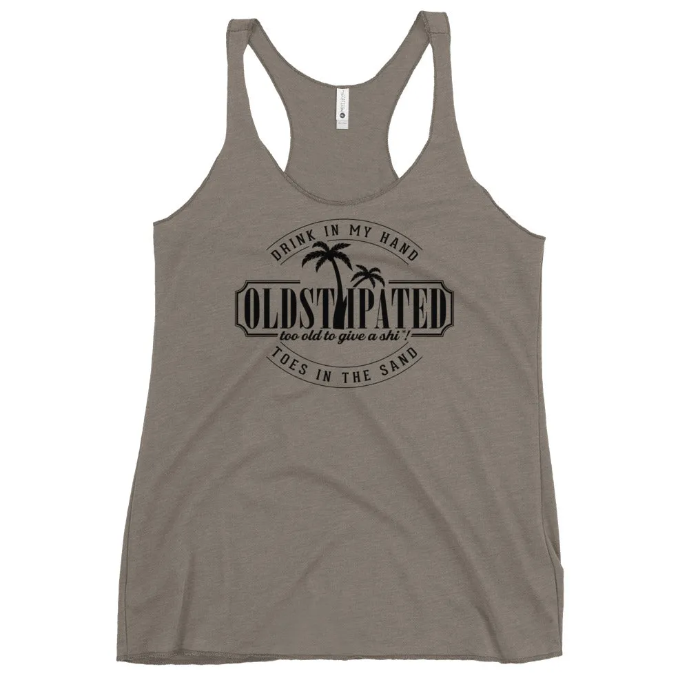 Drink In My Hand Toes In The Sand Women's Racerback Tank
