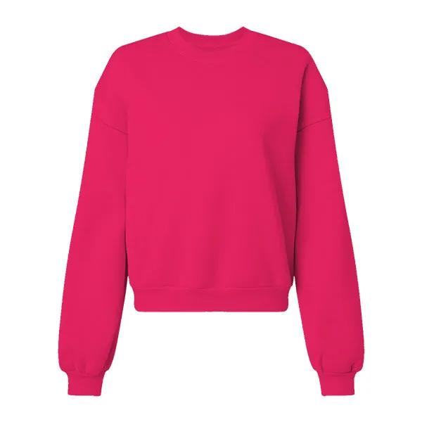 Drop Cut Women's Crop Crewneck Sweatshirt