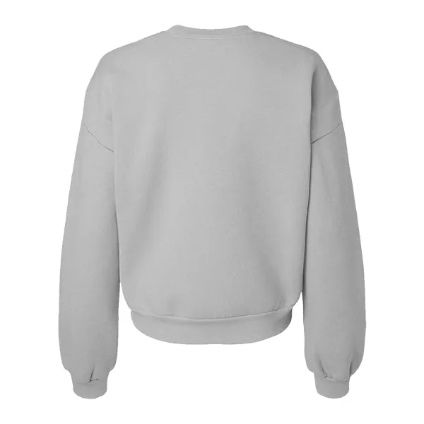Drop Cut Women's Crop Crewneck Sweatshirt