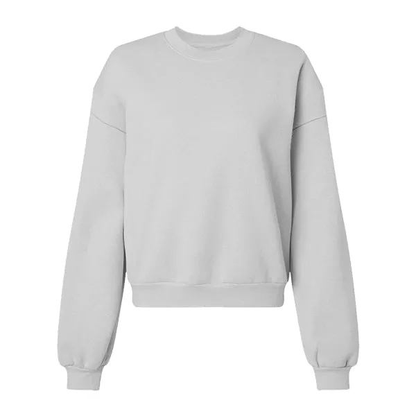 Drop Cut Women's Crop Crewneck Sweatshirt