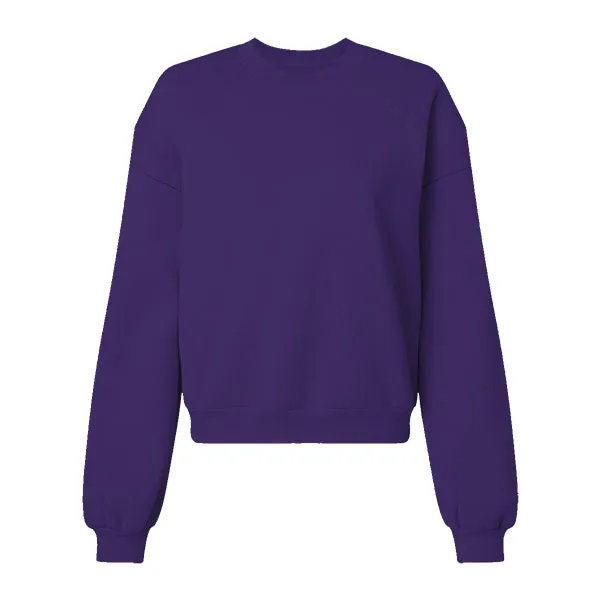 Drop Cut Women's Crop Crewneck Sweatshirt
