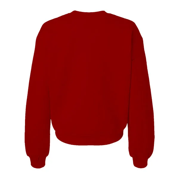 Drop Cut Women's Crop Crewneck Sweatshirt