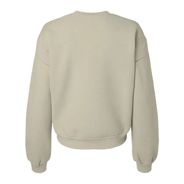 Drop Cut Women's Crop Crewneck Sweatshirt