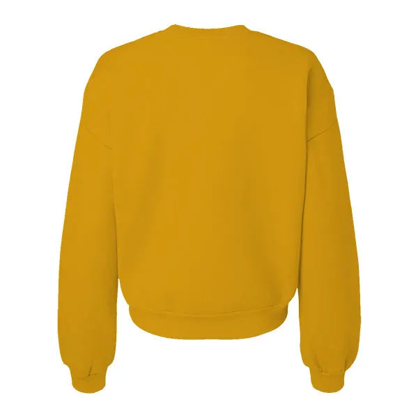 Drop Cut Women's Crop Crewneck Sweatshirt
