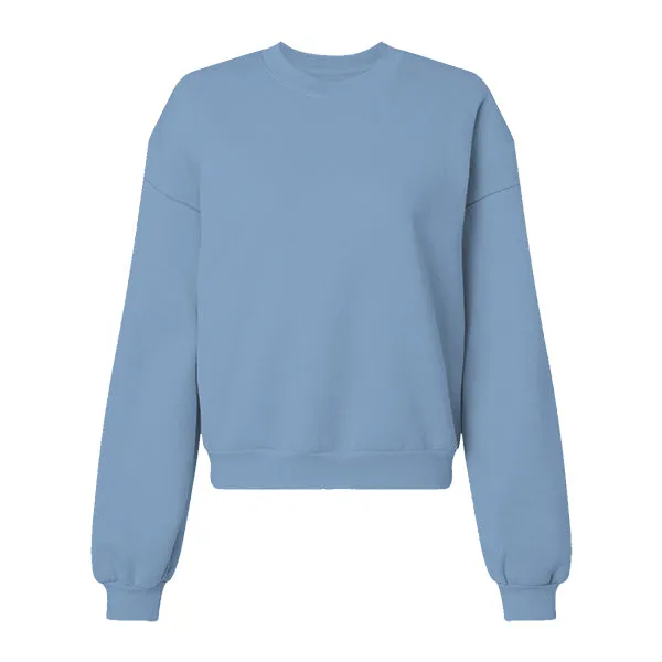 Drop Cut Women's Crop Crewneck Sweatshirt