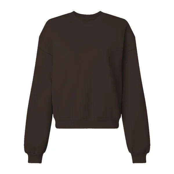 Drop Cut Women's Crop Crewneck Sweatshirt