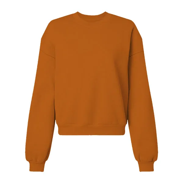 Drop Cut Women's Crop Crewneck Sweatshirt