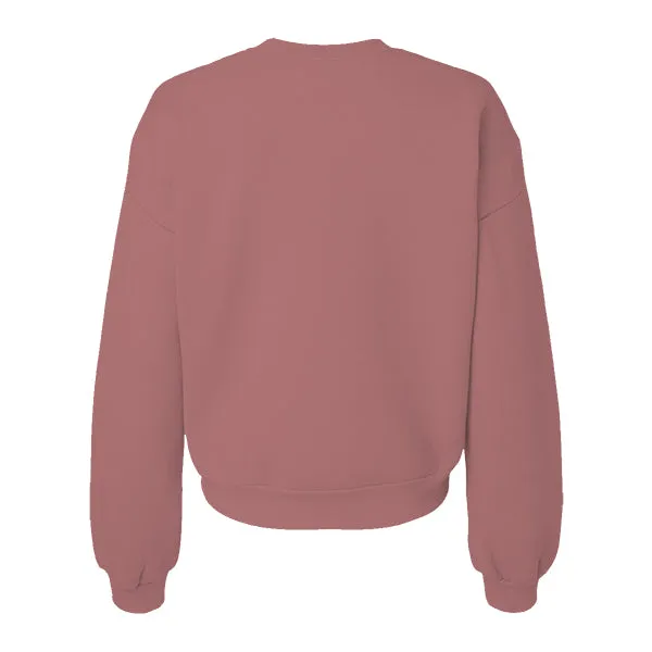 Drop Cut Women's Crop Crewneck Sweatshirt
