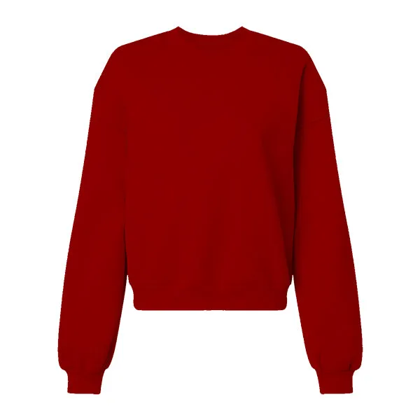 Drop Cut Women's Crop Crewneck Sweatshirt