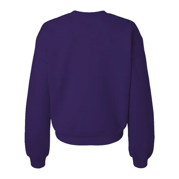 Drop Cut Women's Crop Crewneck Sweatshirt