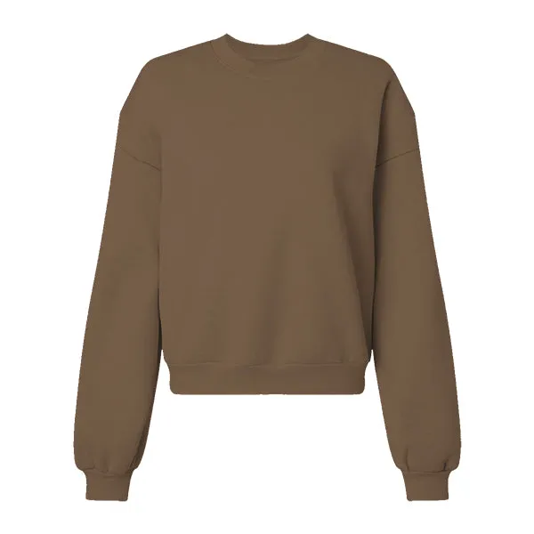 Drop Cut Women's Crop Crewneck Sweatshirt