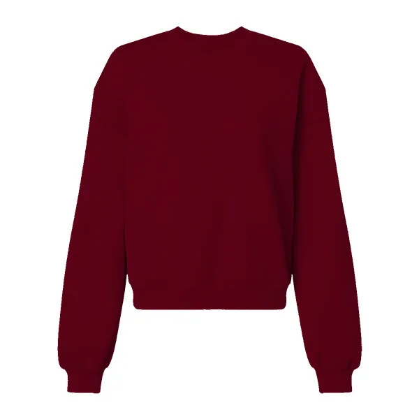 Drop Cut Women's Crop Crewneck Sweatshirt