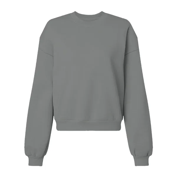 Drop Cut Women's Crop Crewneck Sweatshirt