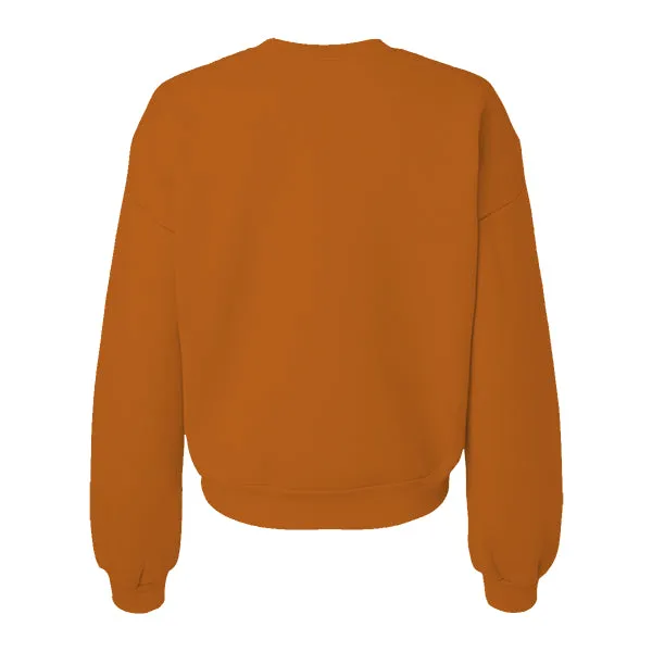 Drop Cut Women's Crop Crewneck Sweatshirt