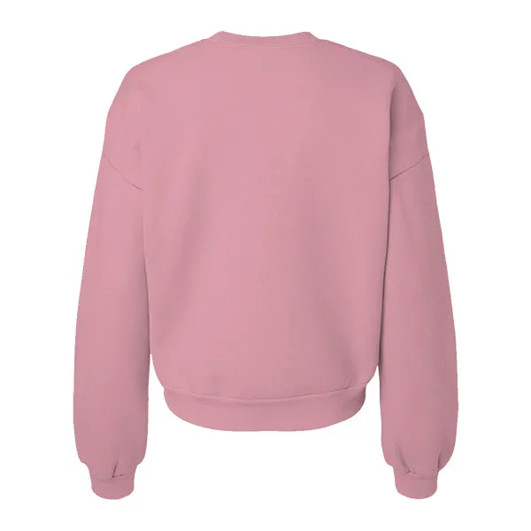 Drop Cut Women's Crop Crewneck Sweatshirt
