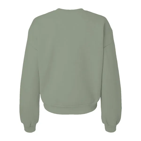 Drop Cut Women's Crop Crewneck Sweatshirt